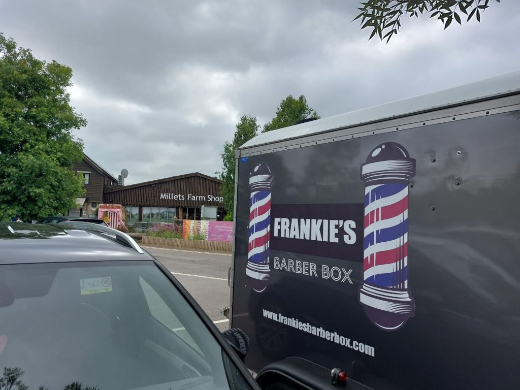 Frankie's Barber Box at Millets Farm